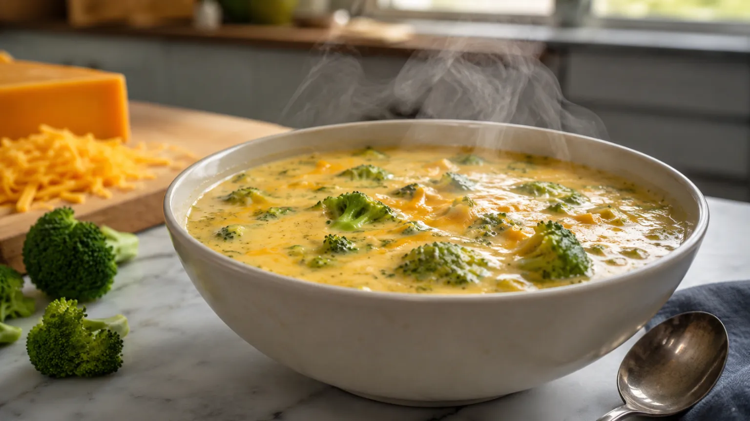 Vegetarian Broccoli Cheddar Soup