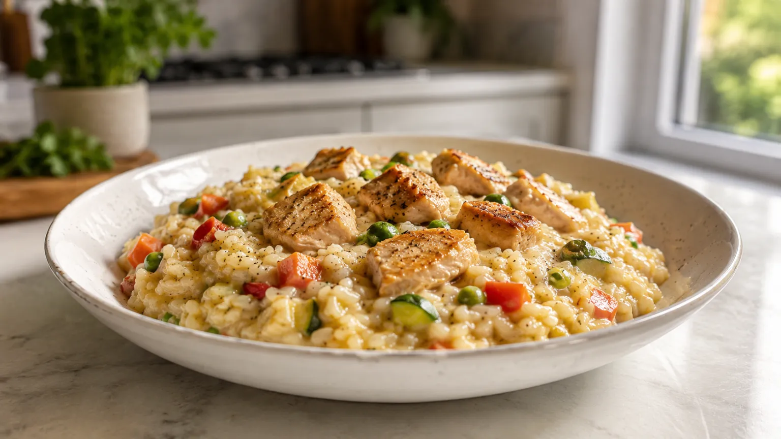 Chicken and Vegetable Risotto