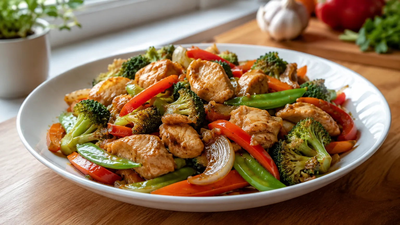 Wok with Chicken and Vegetables