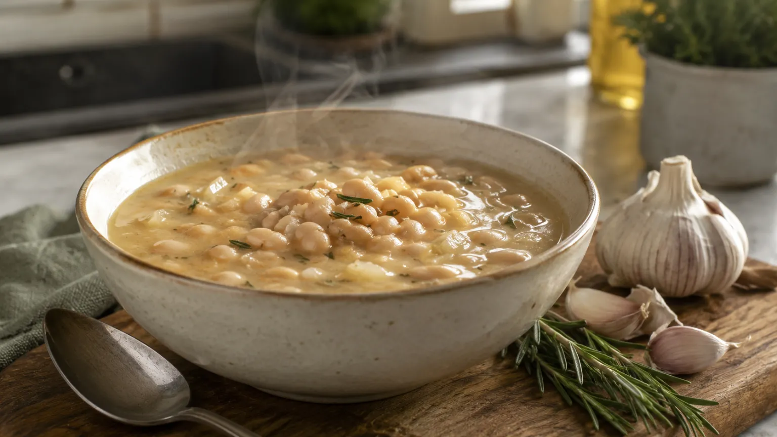 White Bean & Rosemary Soup