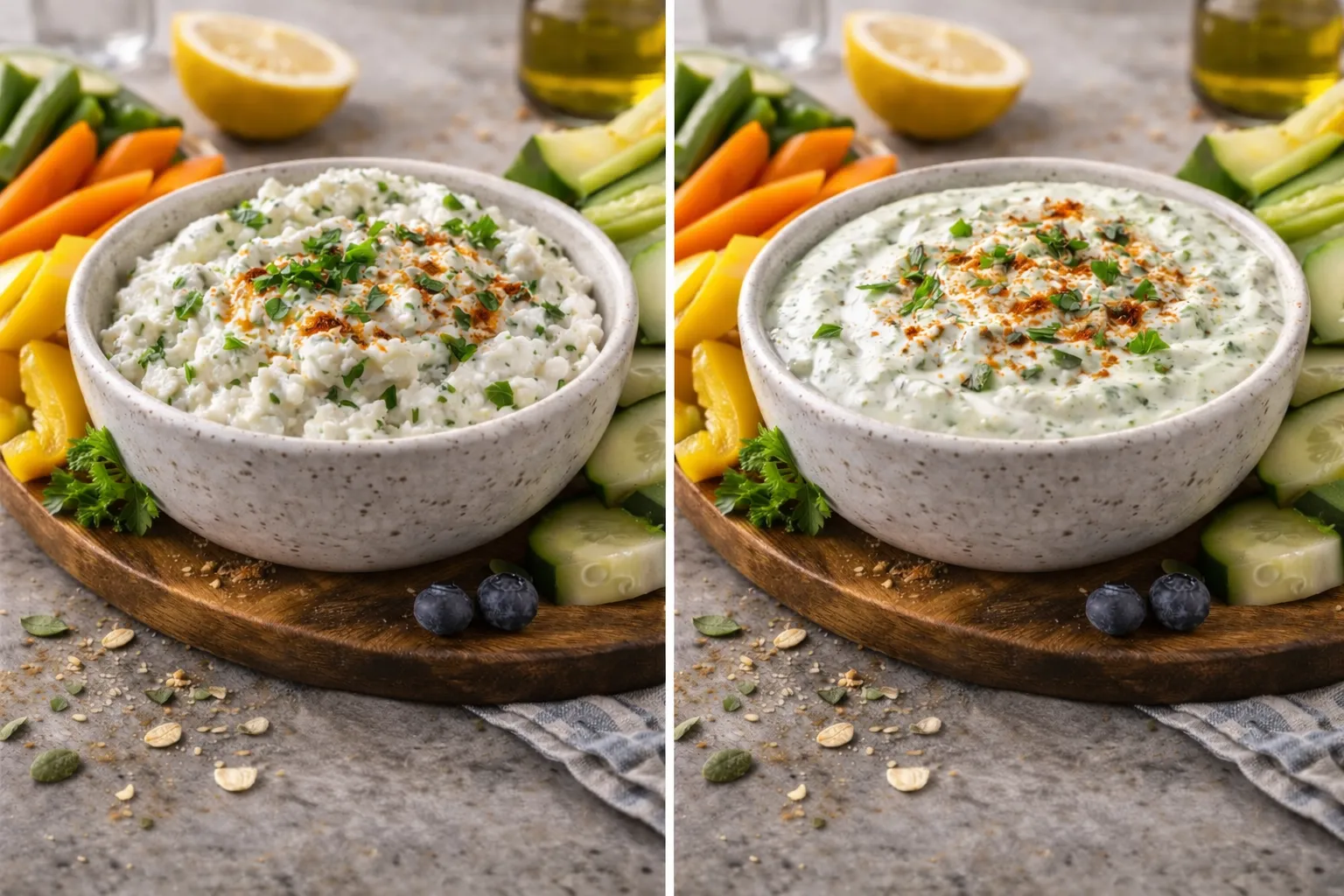 Cottage cheese namaz sa bijelim lukom i peršunom (5 minuta)