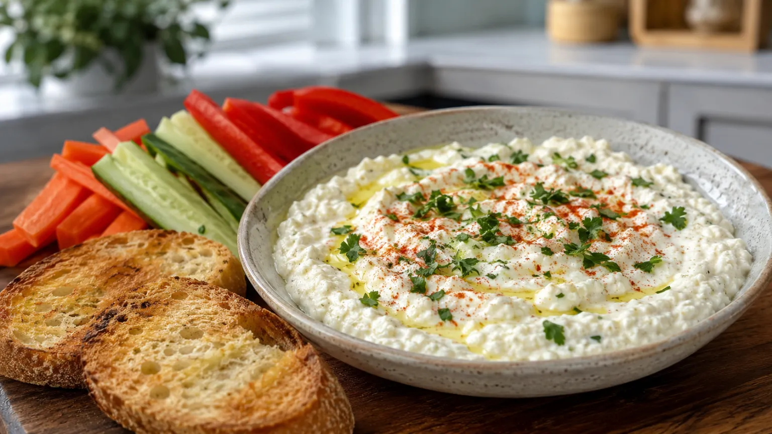 Cottage Cheese Herb Dip (High Protein, 5 Minutes)