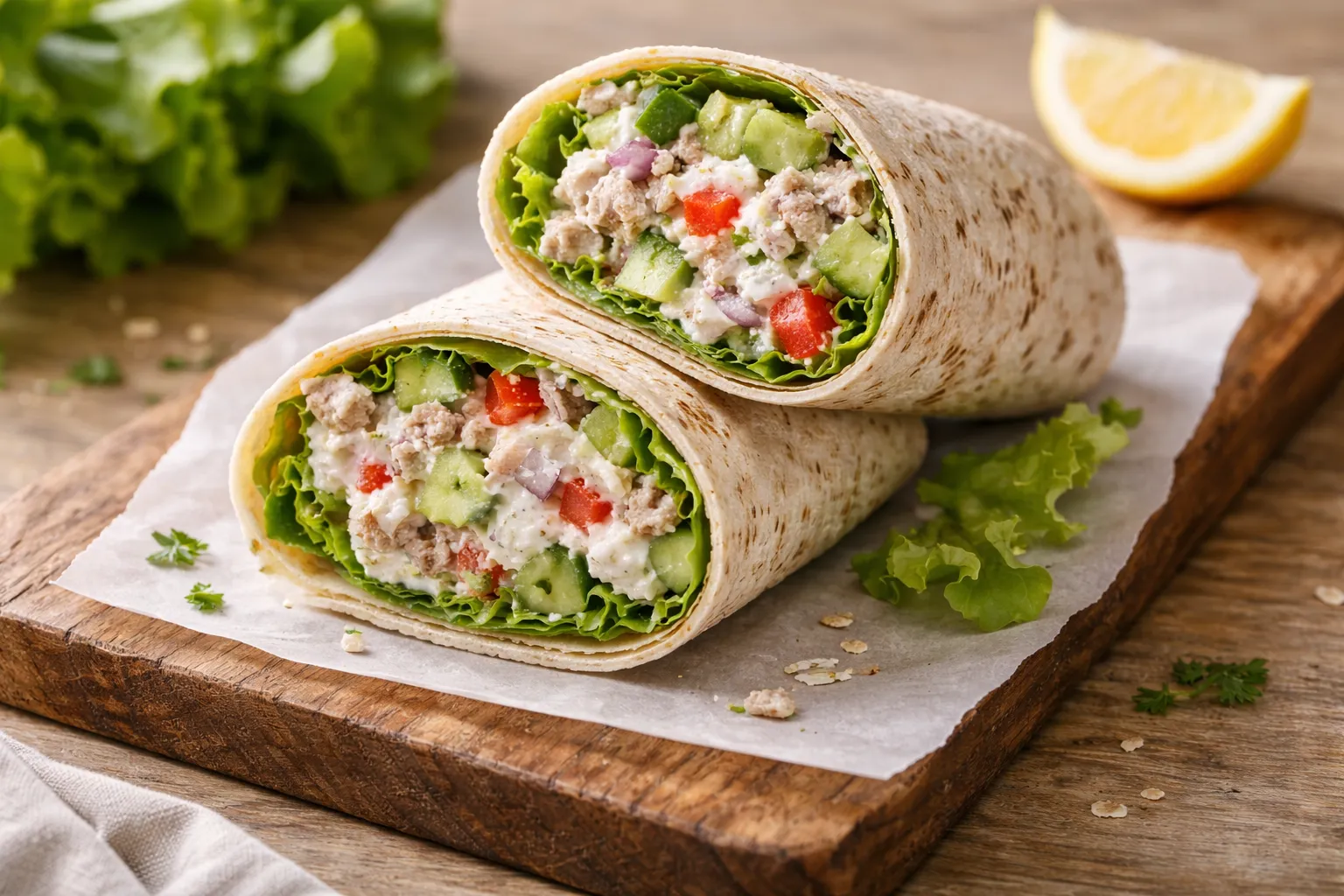 Tuna + grčki jogurt wrap (no-cook, visoki proteini, 10 minuta)