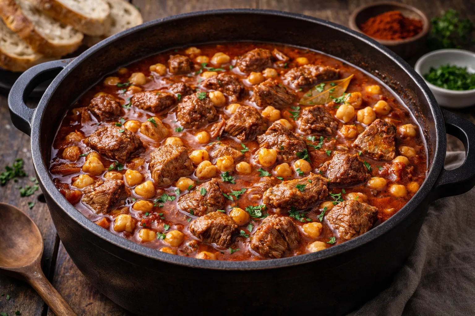 Beef Goulash with Chickpeas