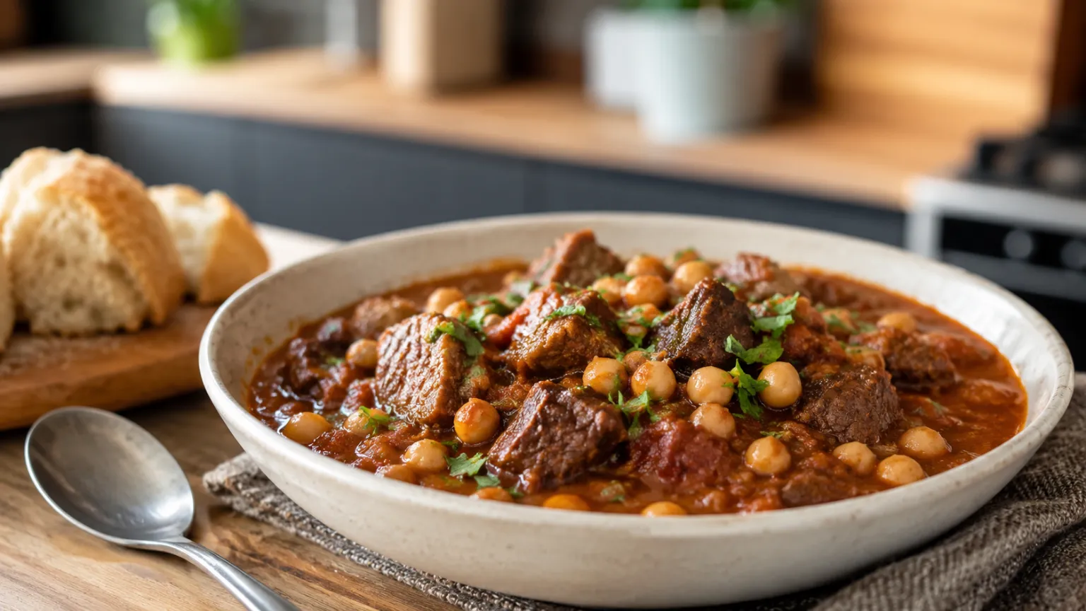 Beef Goulash with Chickpeas