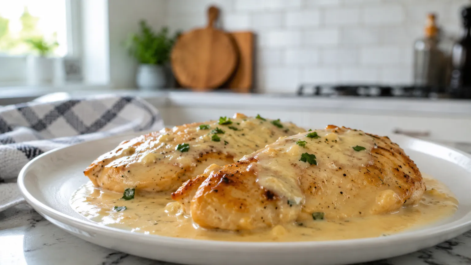 Keto Chicken in Creamy Sauce