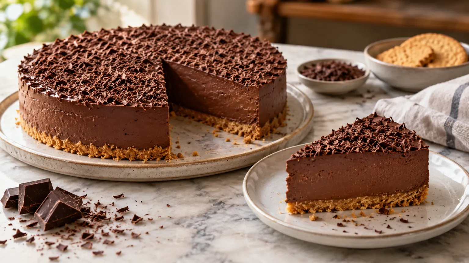 Refrigerator Chocolate Cake – Easy No-Bake Recipe