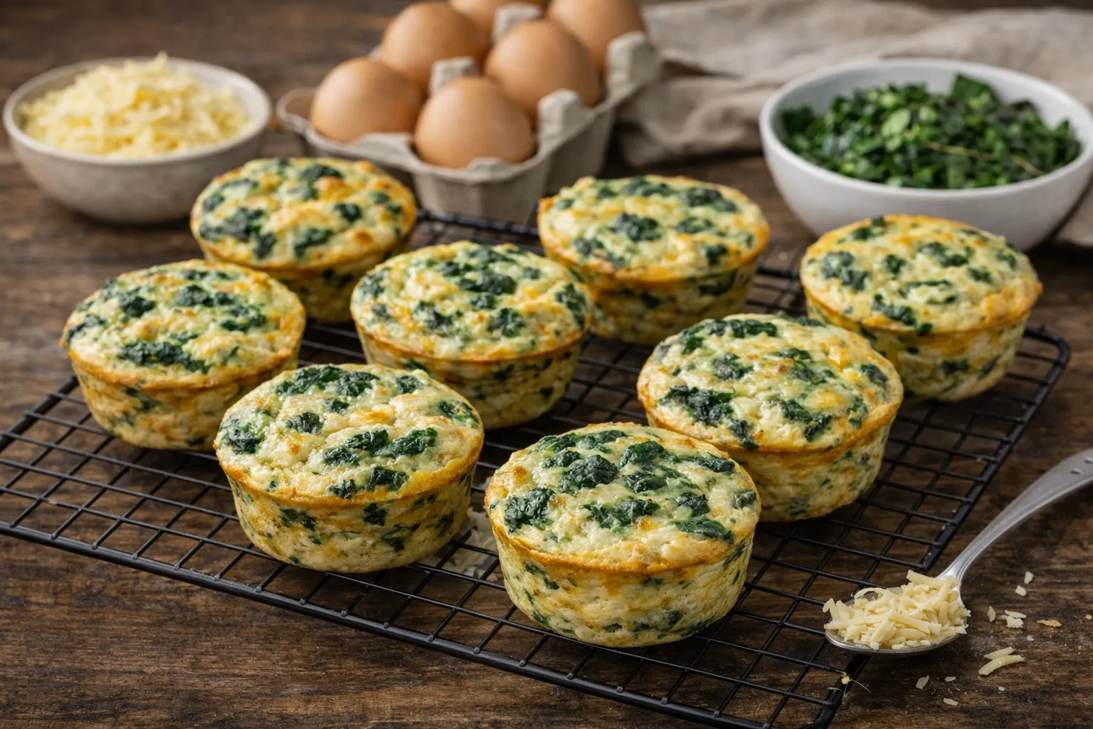 Spinach & Cheese Egg Muffins