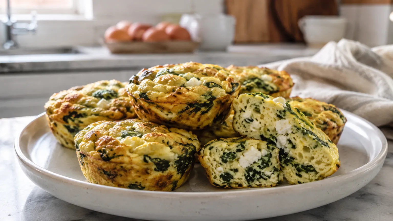 Spinach & Cheese Egg Muffins