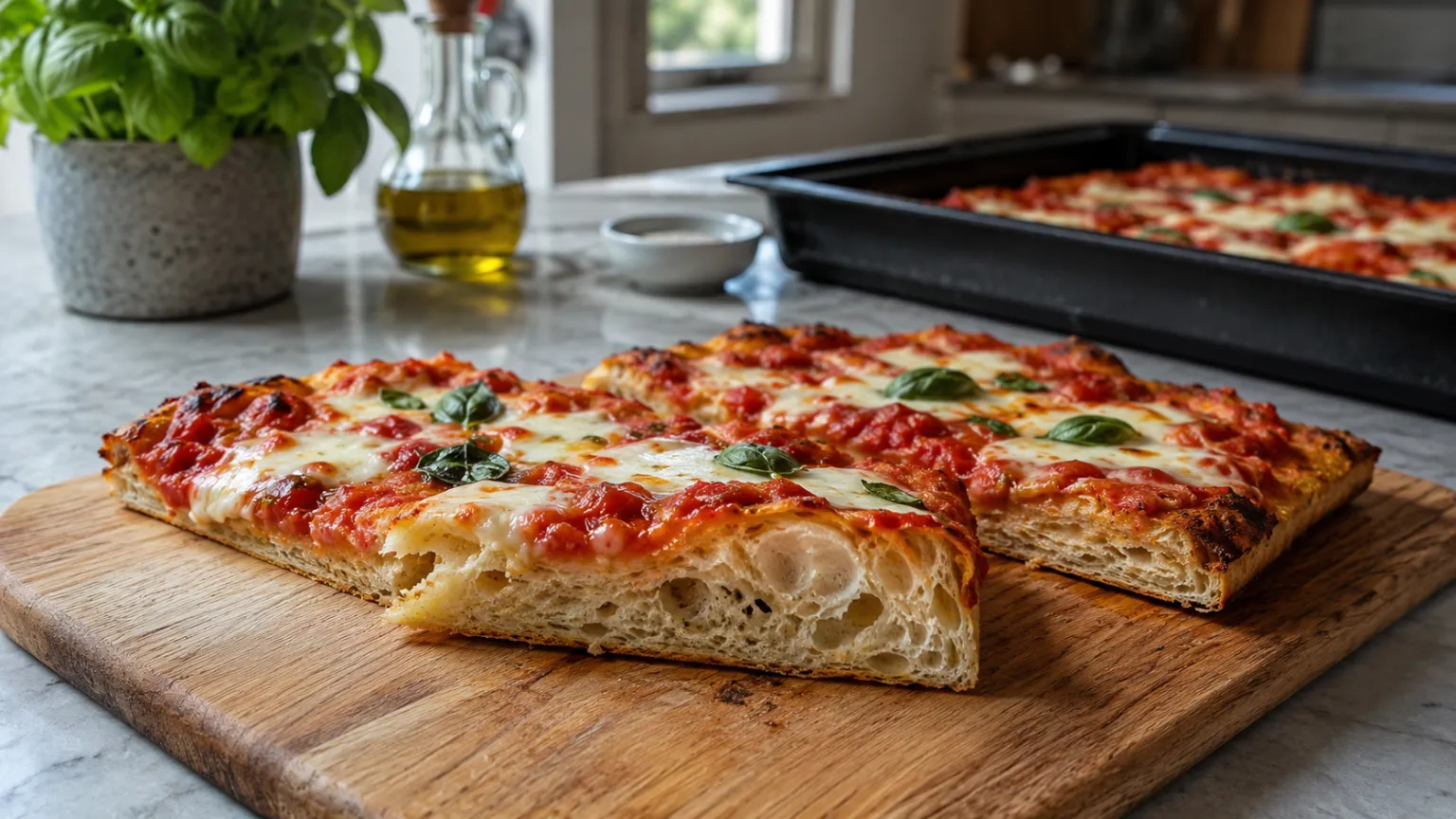 Pizza al Taglio (Roman Tray Pizza)