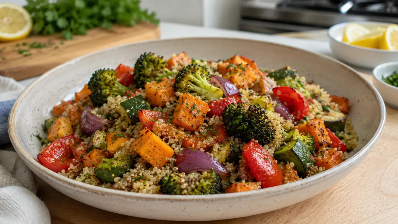 Roasted Vegetable Quinoa Bowl