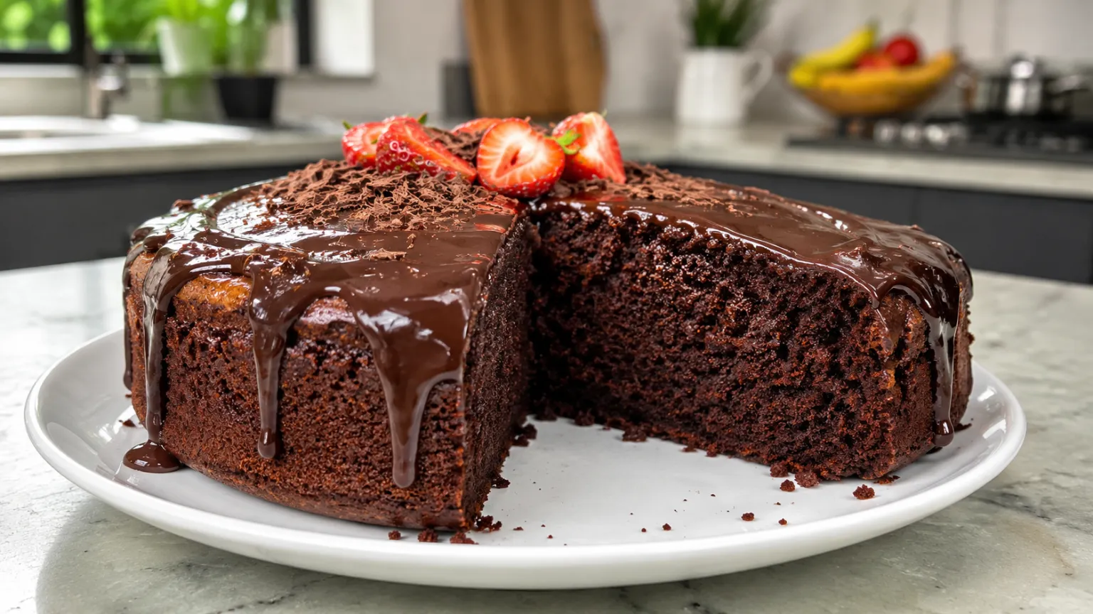 Eggless Chocolate Cake