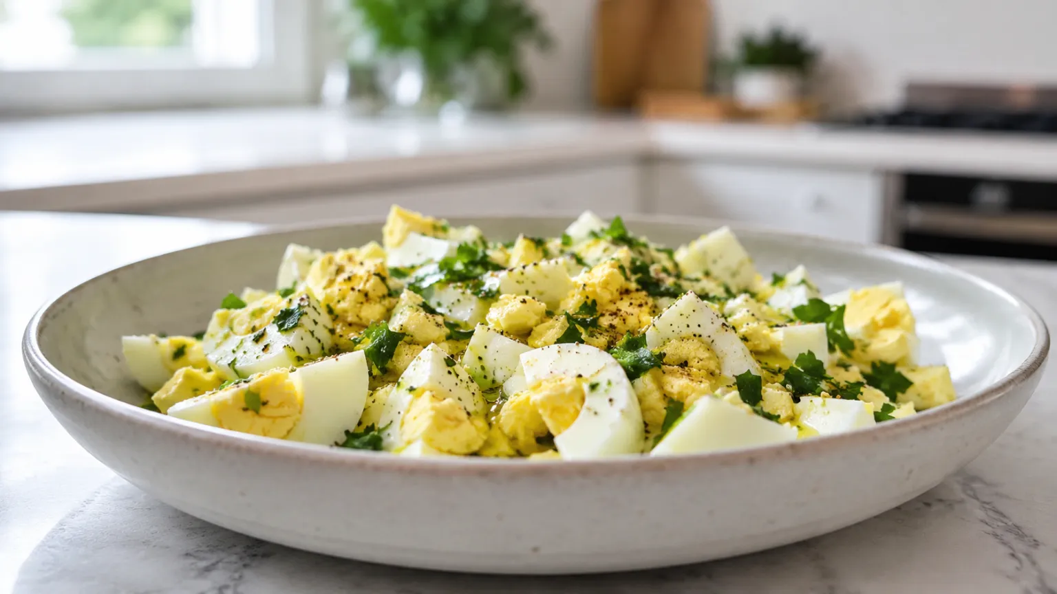 Keto Egg Salad with Olive Oil
