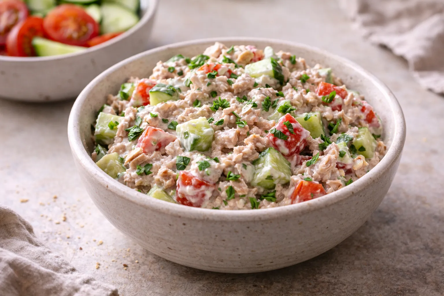 Mini salata od tune i jogurta (brza high-protein užina, 10 min)