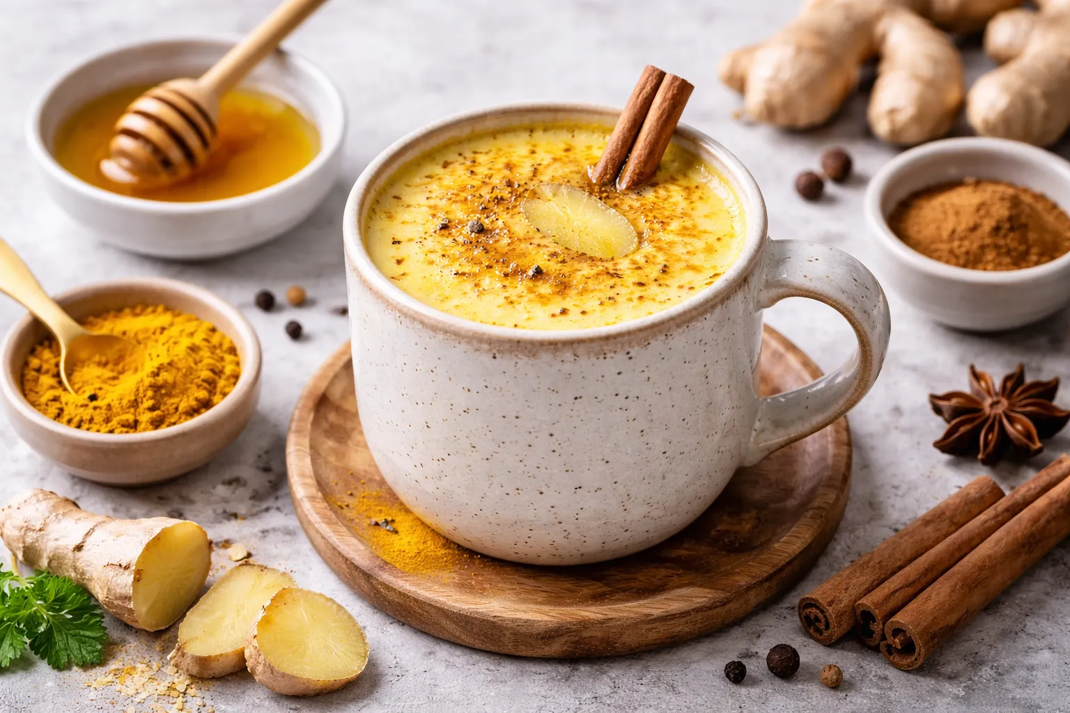 Zlatno mlijeko sa kurkumom i đumbirom (topli imuno napitak)
