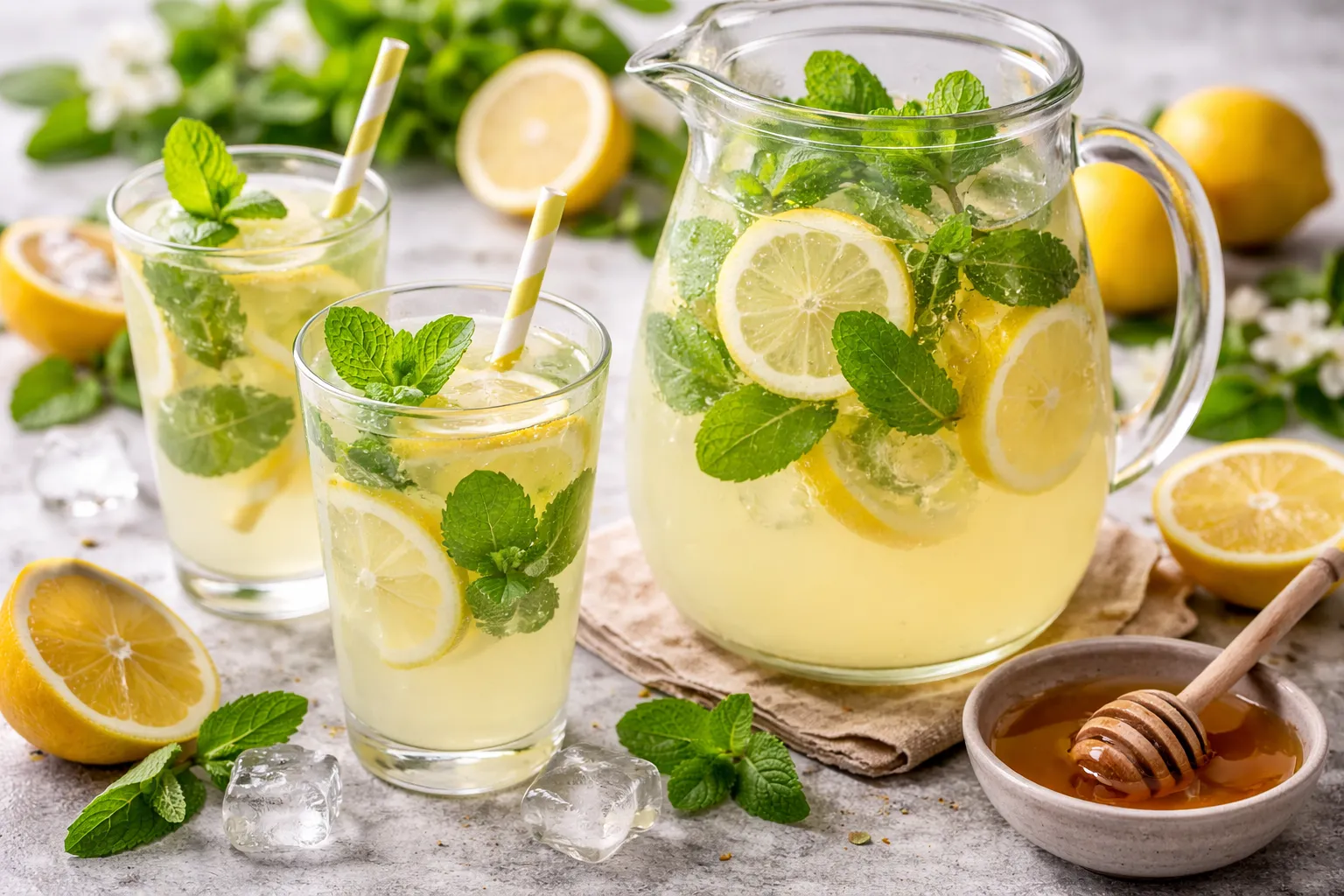 Refreshing Mint Lemonade