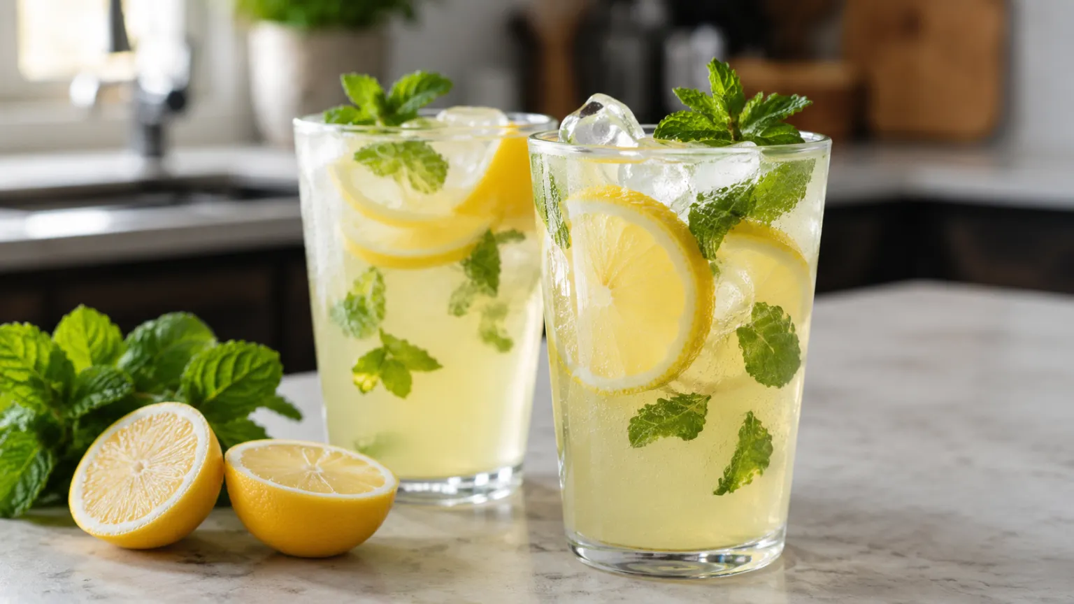 Refreshing Mint Lemonade