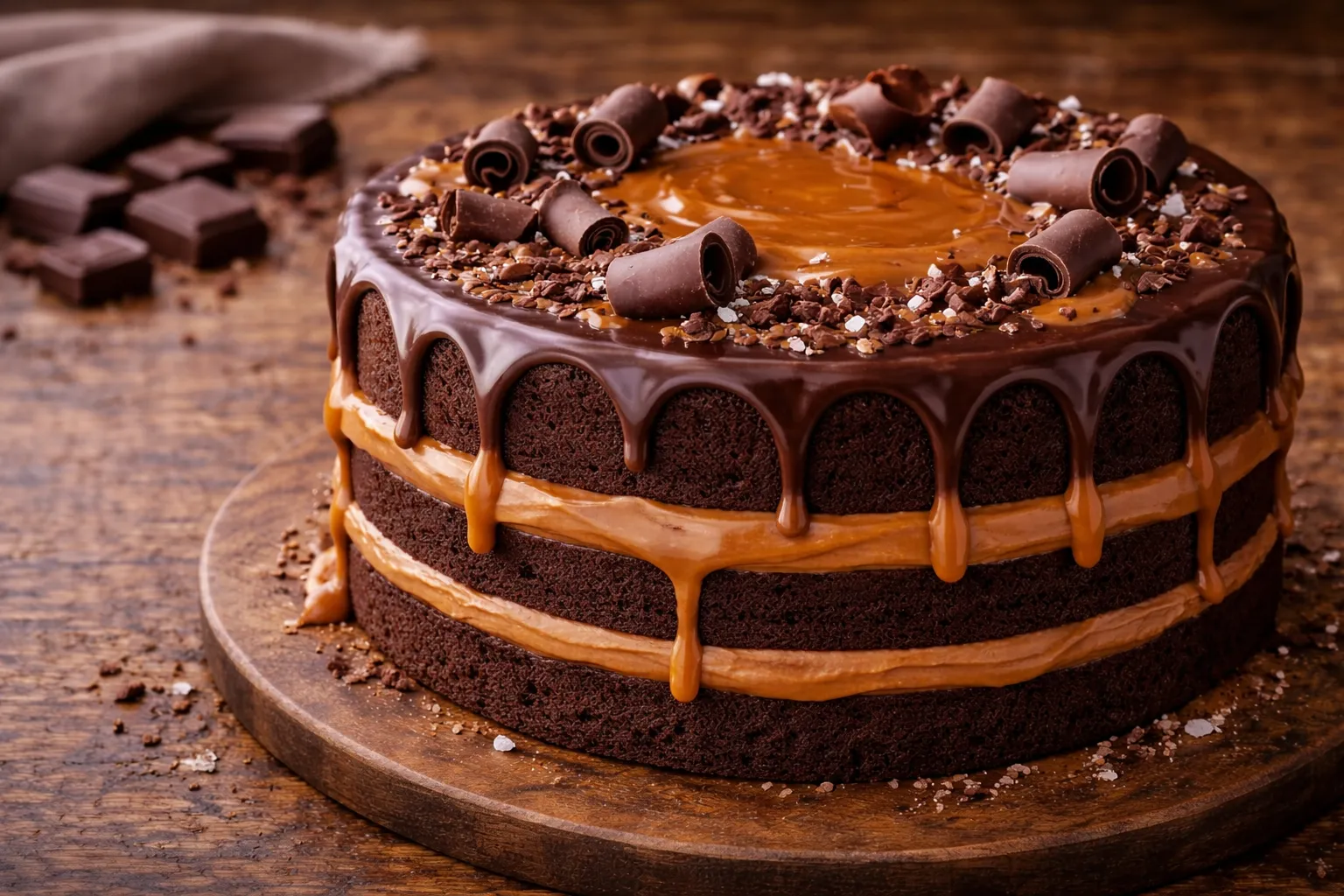 Chocolate Caramel Cake