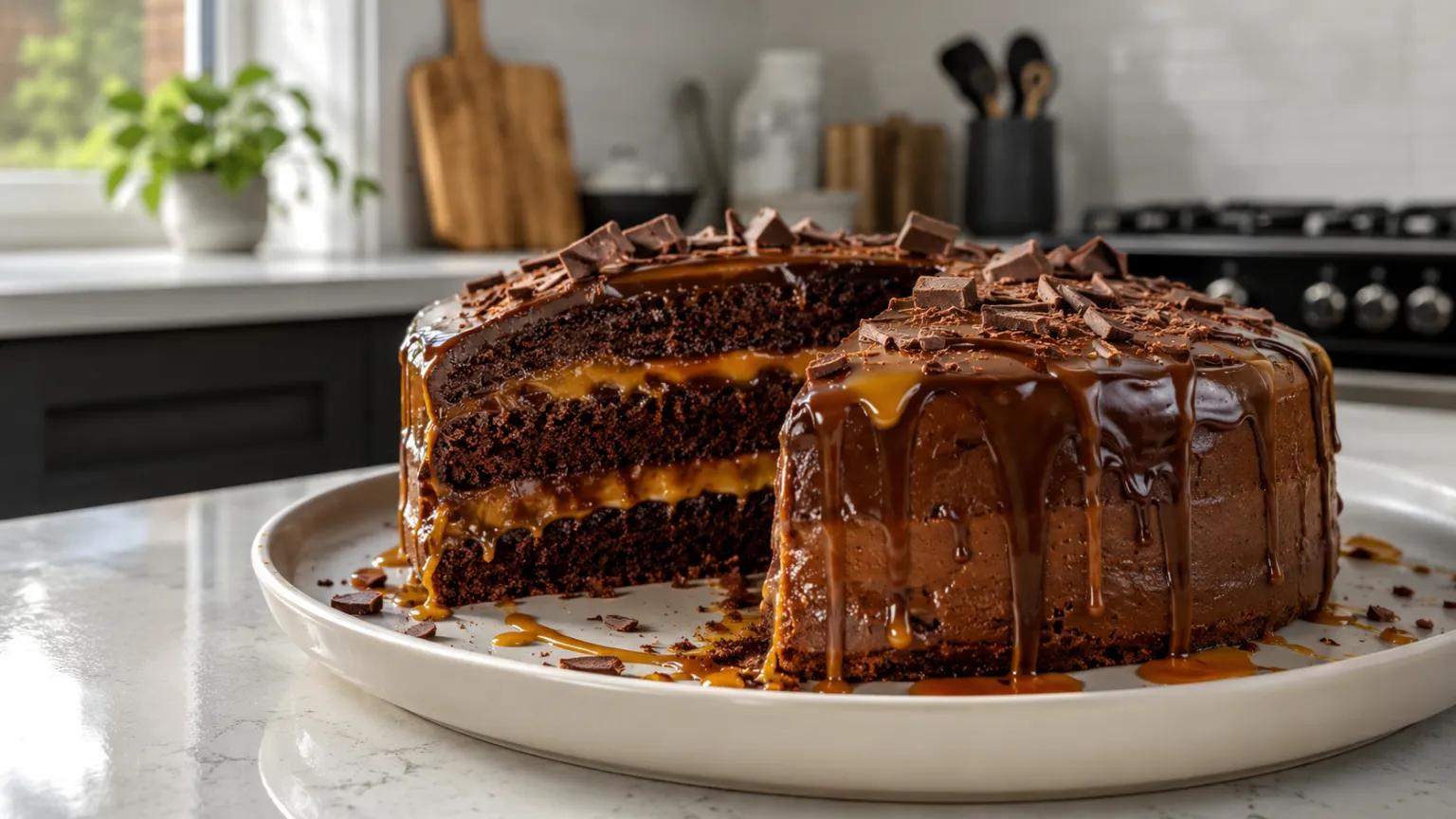 Chocolate Caramel Cake