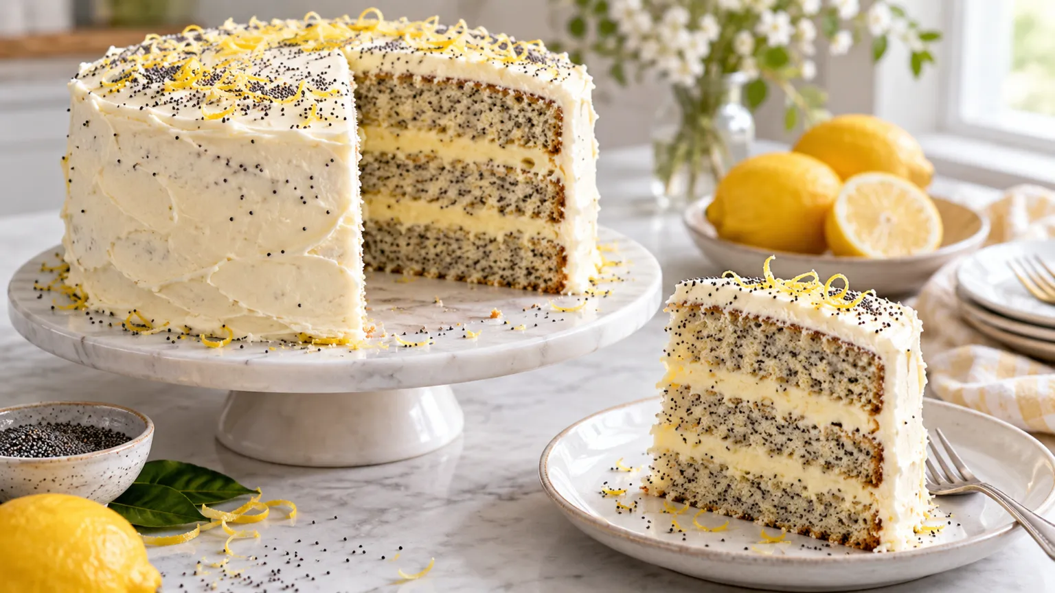 Poppy Seed Cake Recipe – Traditional Layer Cake
