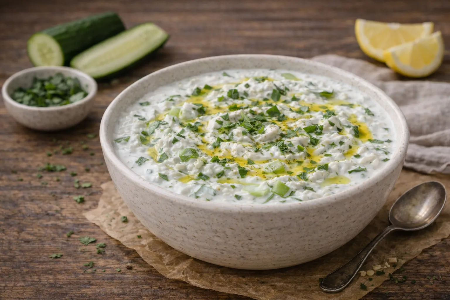 Cucumber Yogurt Mint Dip (Cacık)