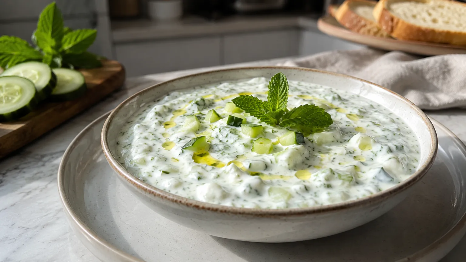 Cucumber Yogurt Mint Dip (Cacık)