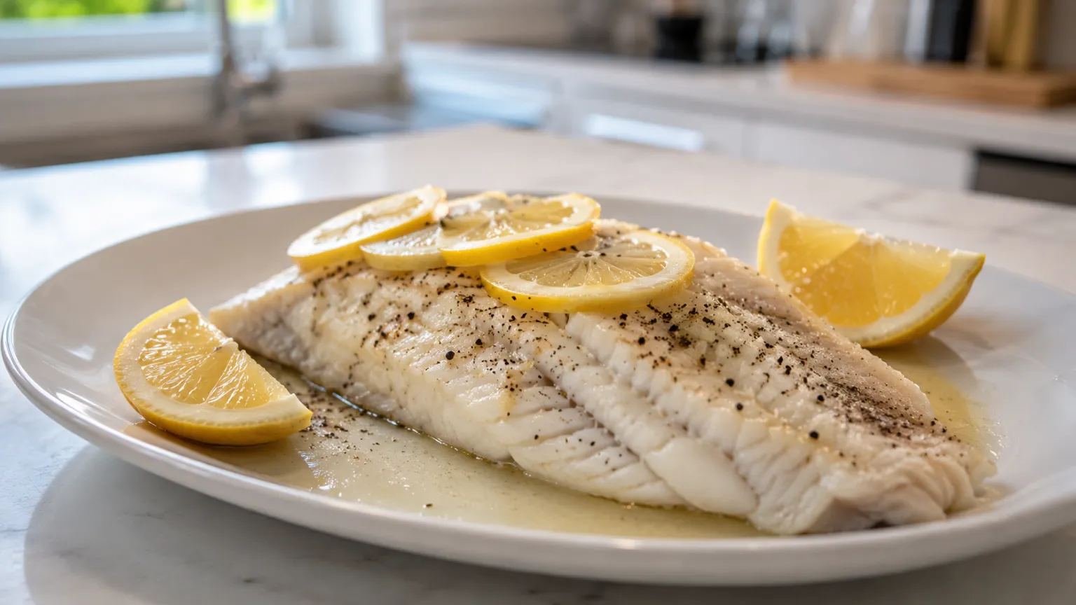 Steamed Tilapia with Lemon