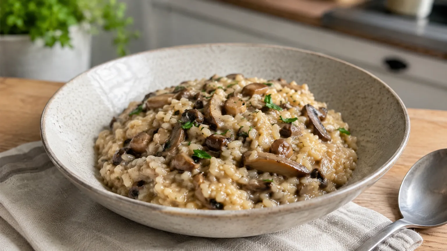 Vegan Mushroom Risotto