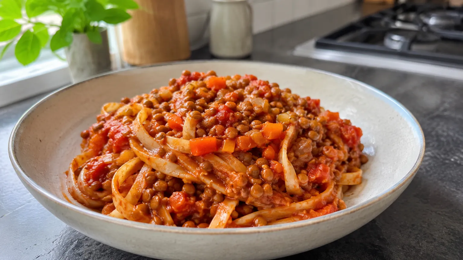 Vegetarian Lentil Bolognese