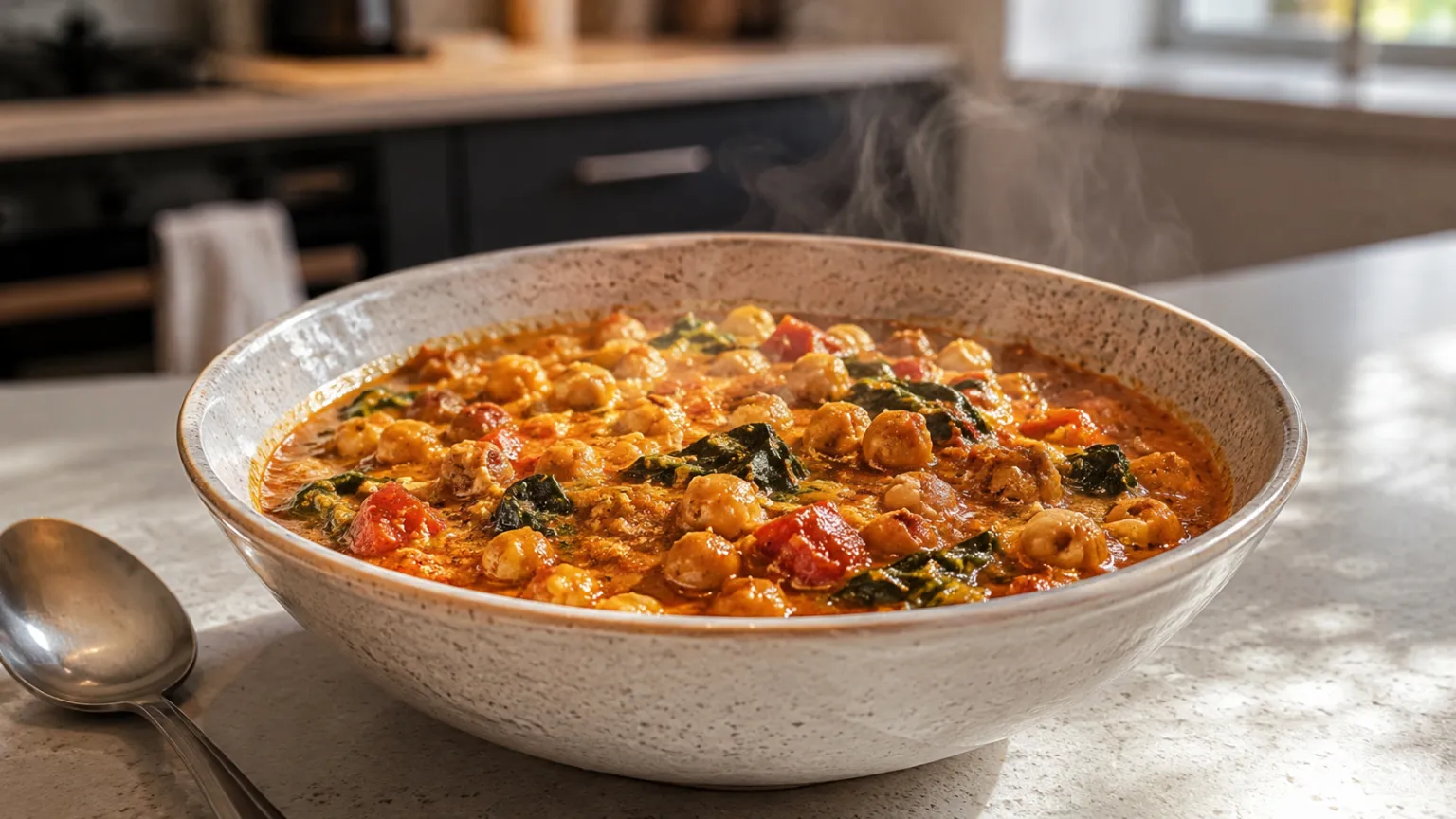 Spicy Chickpea & Tomato Curry
