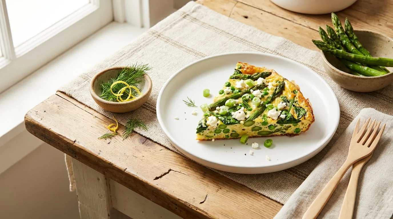 Frühlings-Frittata mit Gemüse