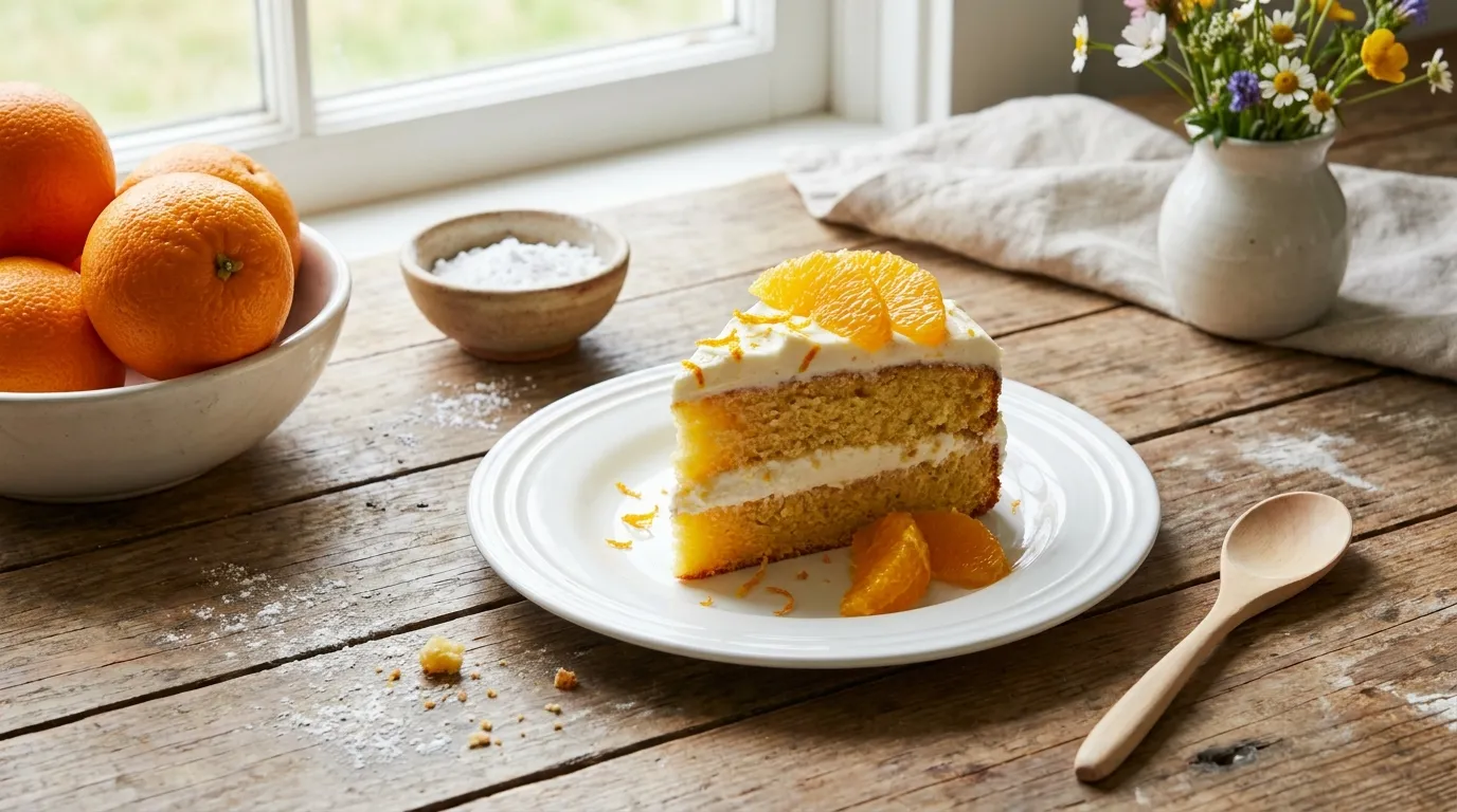 Juicy Orange Cake with Mascarpone Cream
