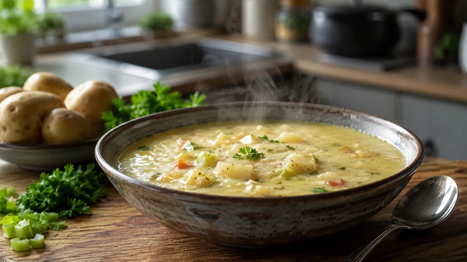 Creamy German Potato Soup
