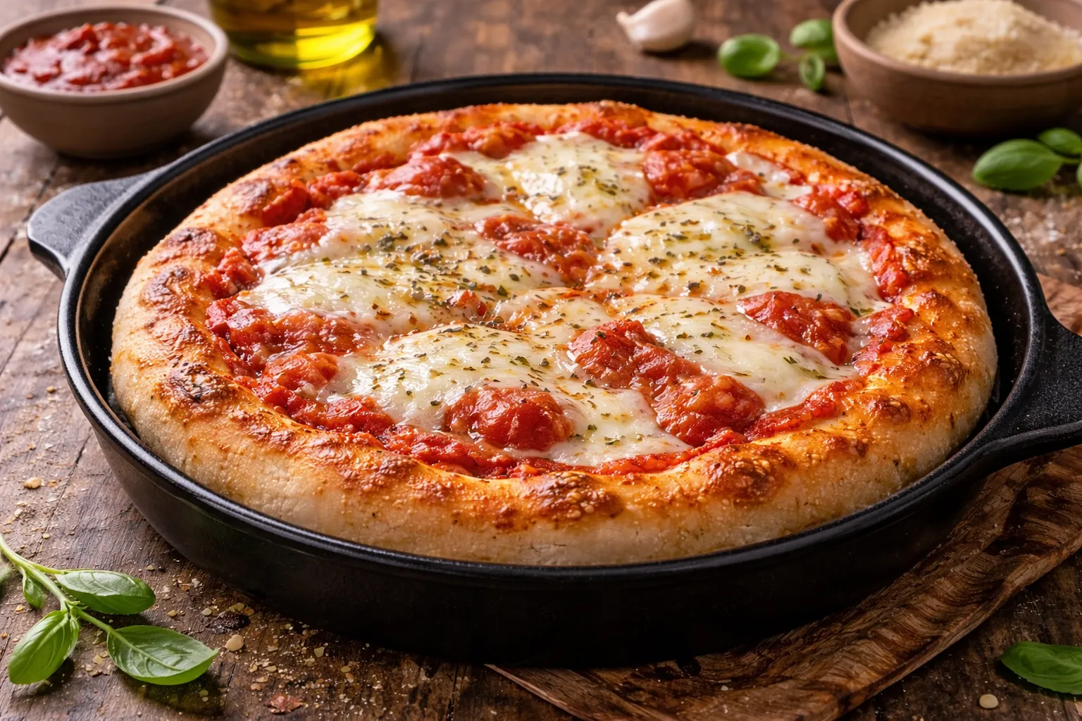 Pizza al Padellino (Torino stil)