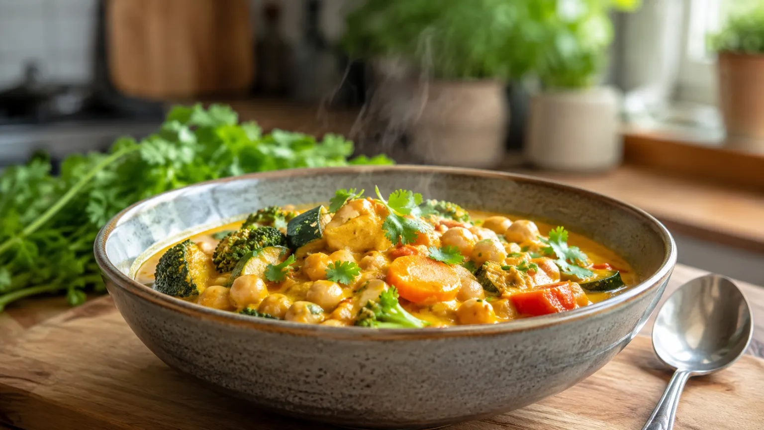 Vegetable and Chickpea Curry