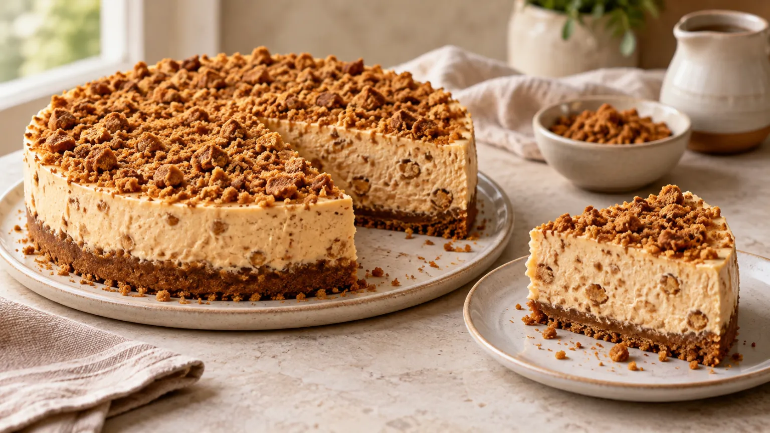 Lotus Biscoff torta bez pečenja s karamel-keks kremom