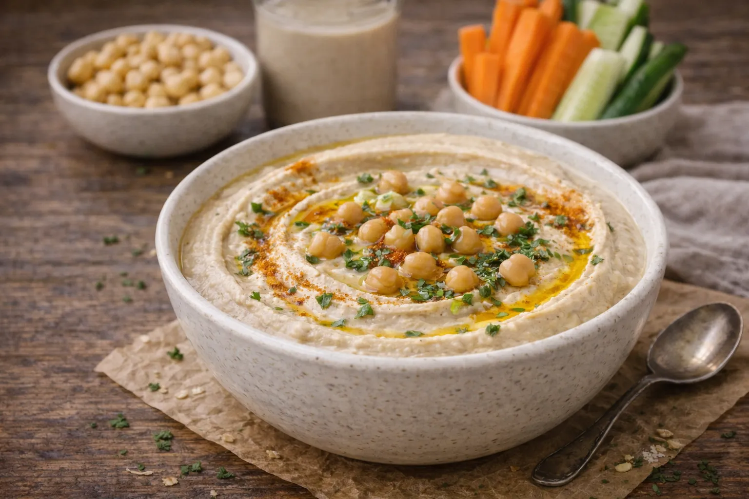Classic Hummus (Chickpea Tahini Dip)