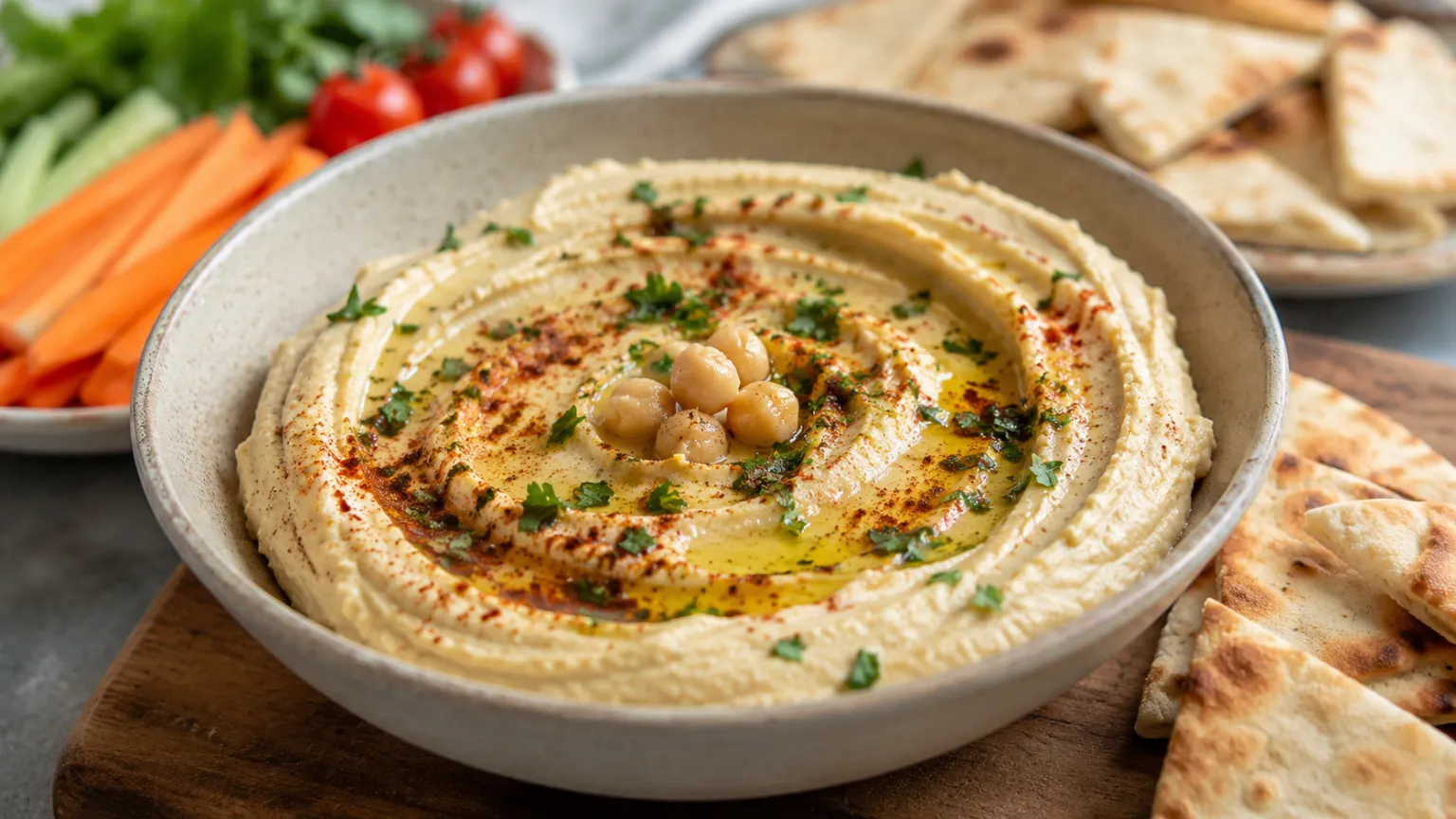 Classic Hummus (Chickpea Tahini Dip)