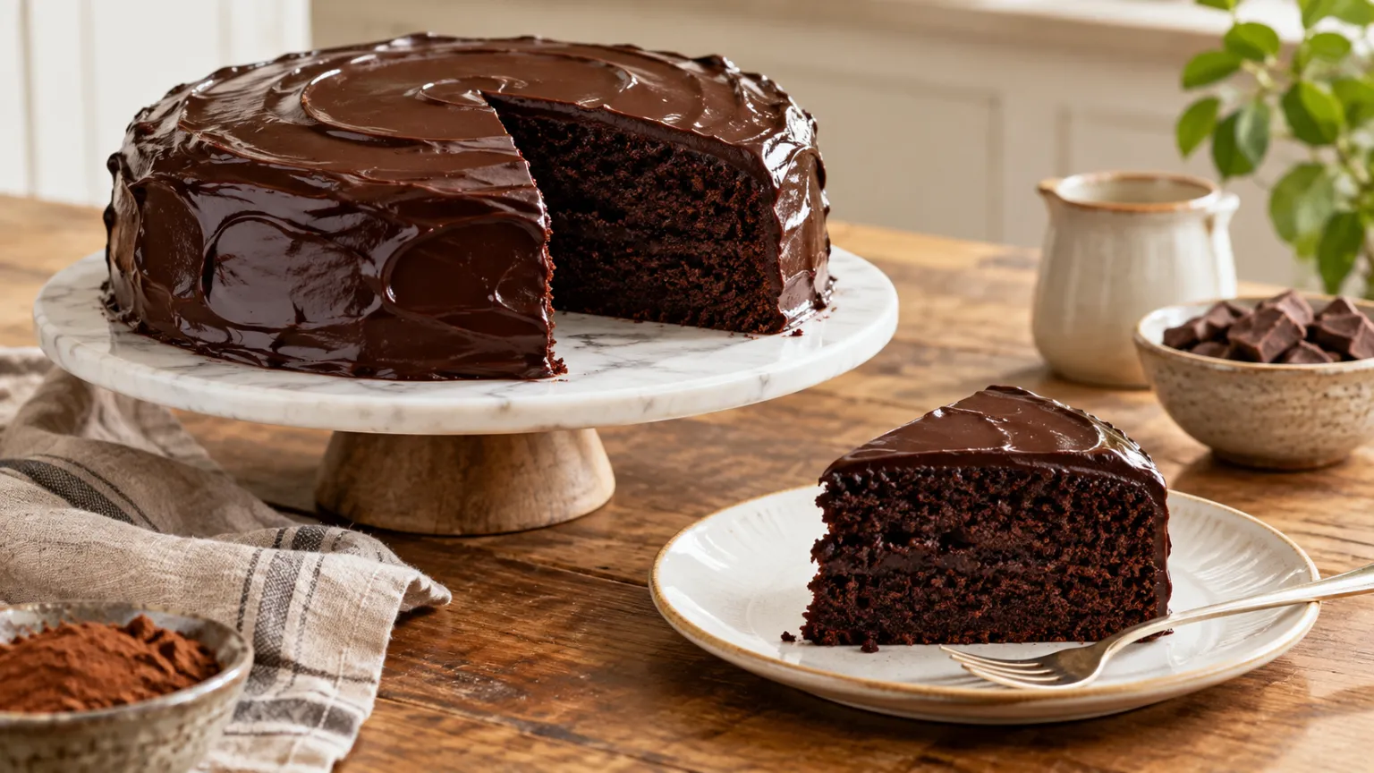 Easy Chocolate Cake – Moist Foolproof Recipe