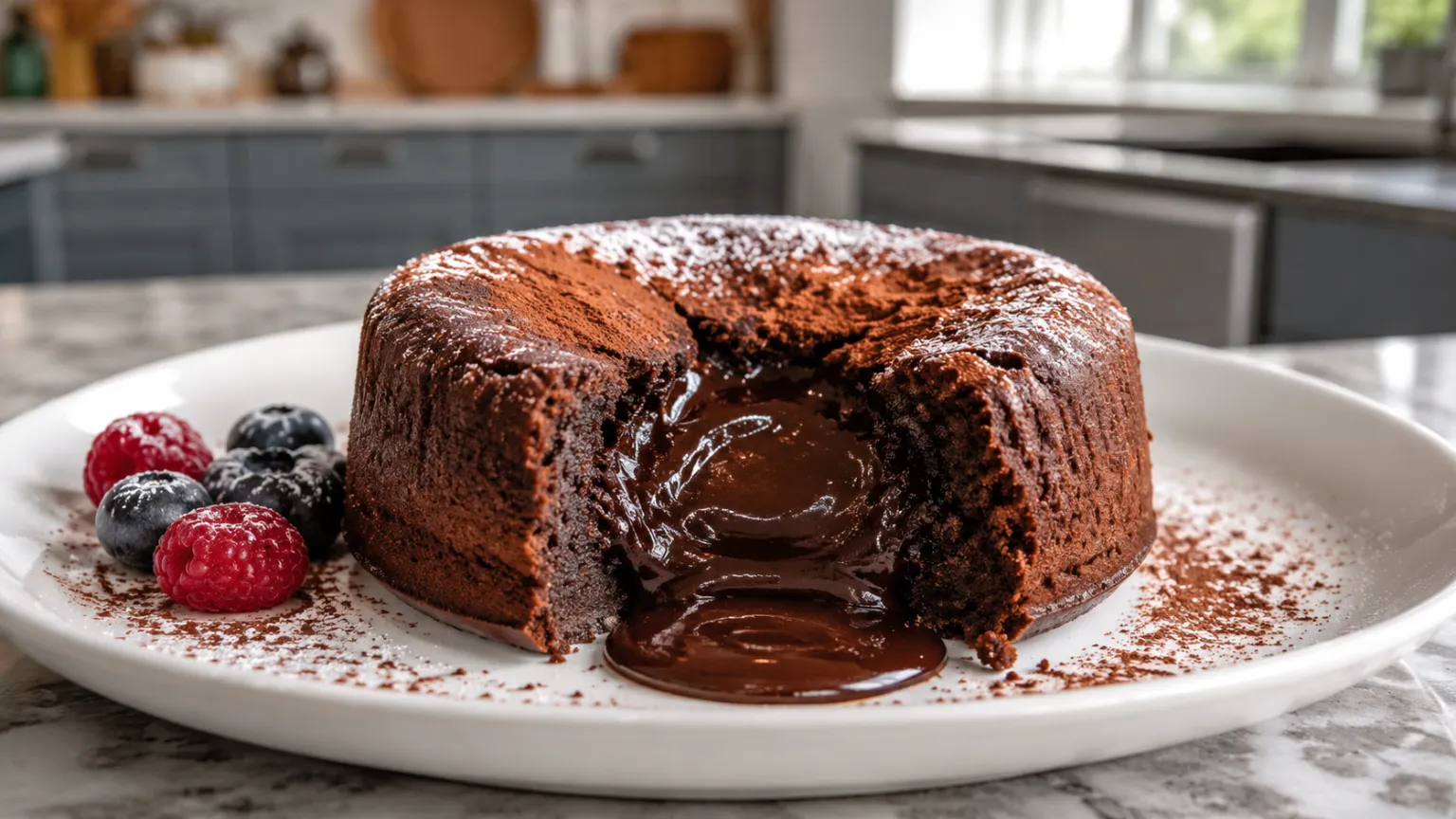 Lava Cake with Molten Chocolate Center