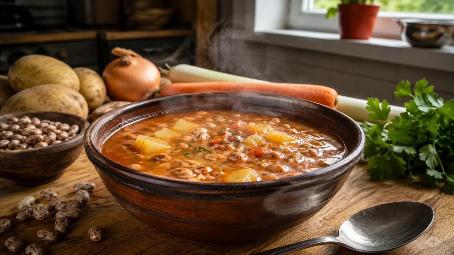 Bosnian Pinto Bean Soup (Pasulj Čorba)