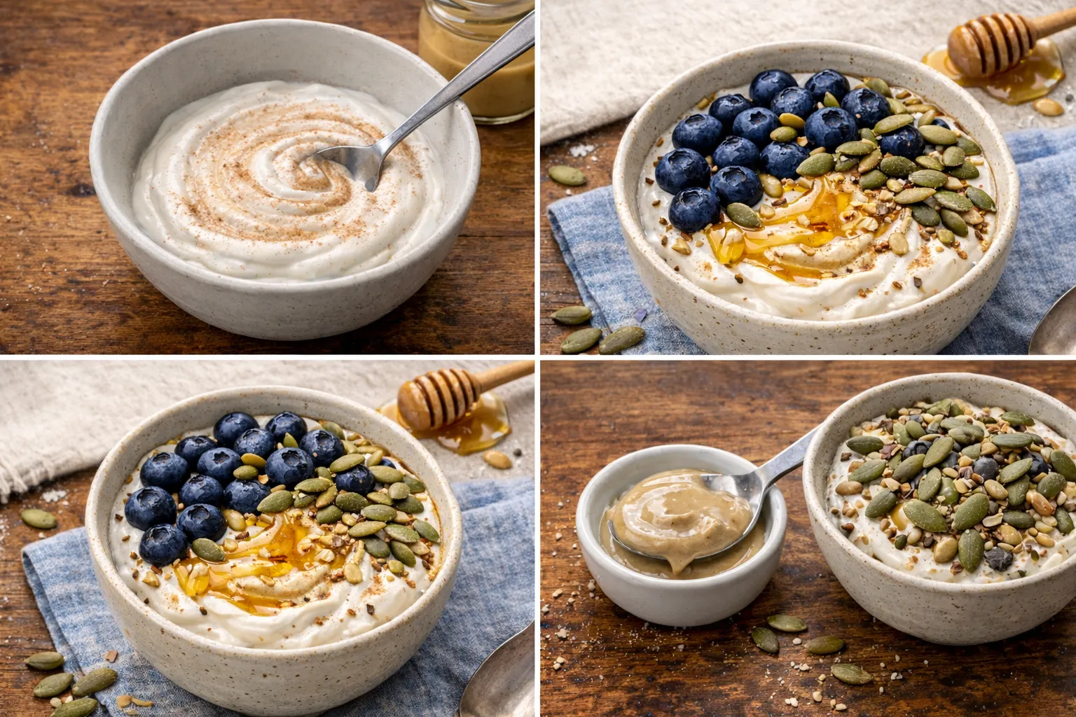 Greek Yogurt Tahini Seed Protein Bowl (High Protein, 5 Minutes)