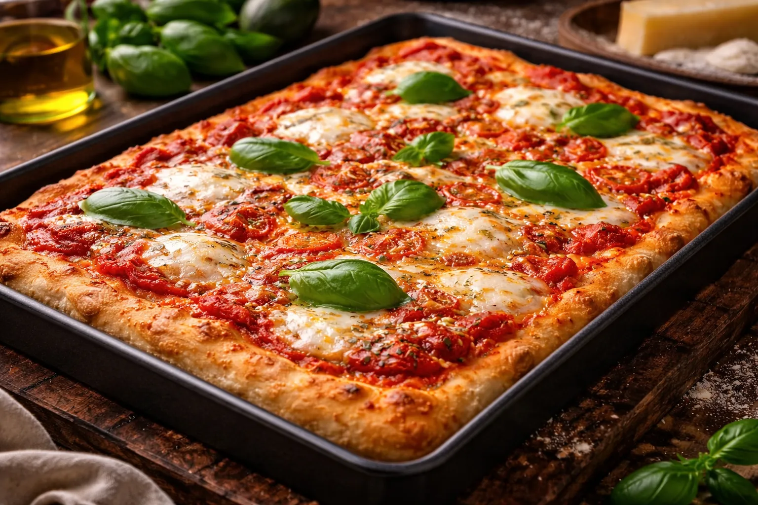 Sicilijanska pizza (debela, pravougaona)