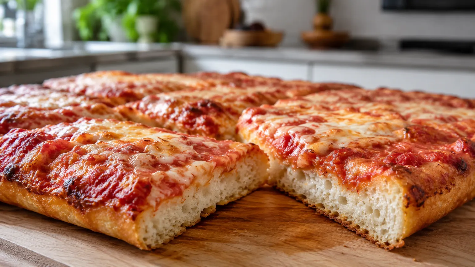 Sicilian Pizza (Thick & Rectangular)