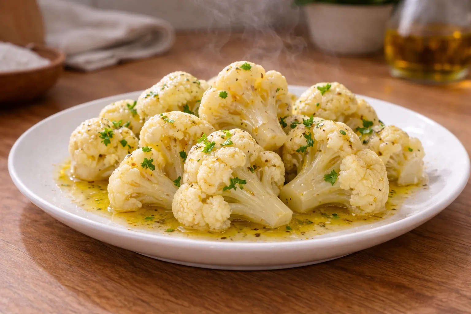 Karfiol na pari s maslacem