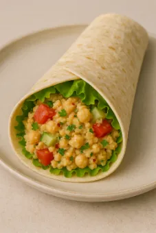 Veganski Wrap sa Salatom od Slanutka