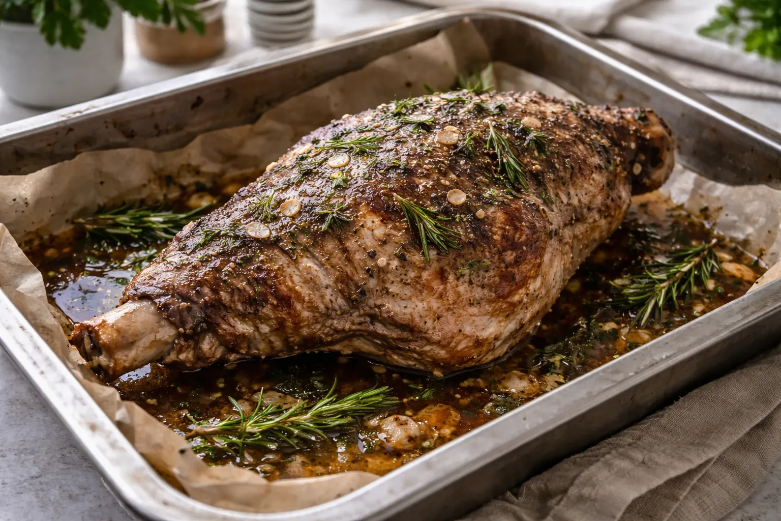 Keto Oven-Roasted Lamb