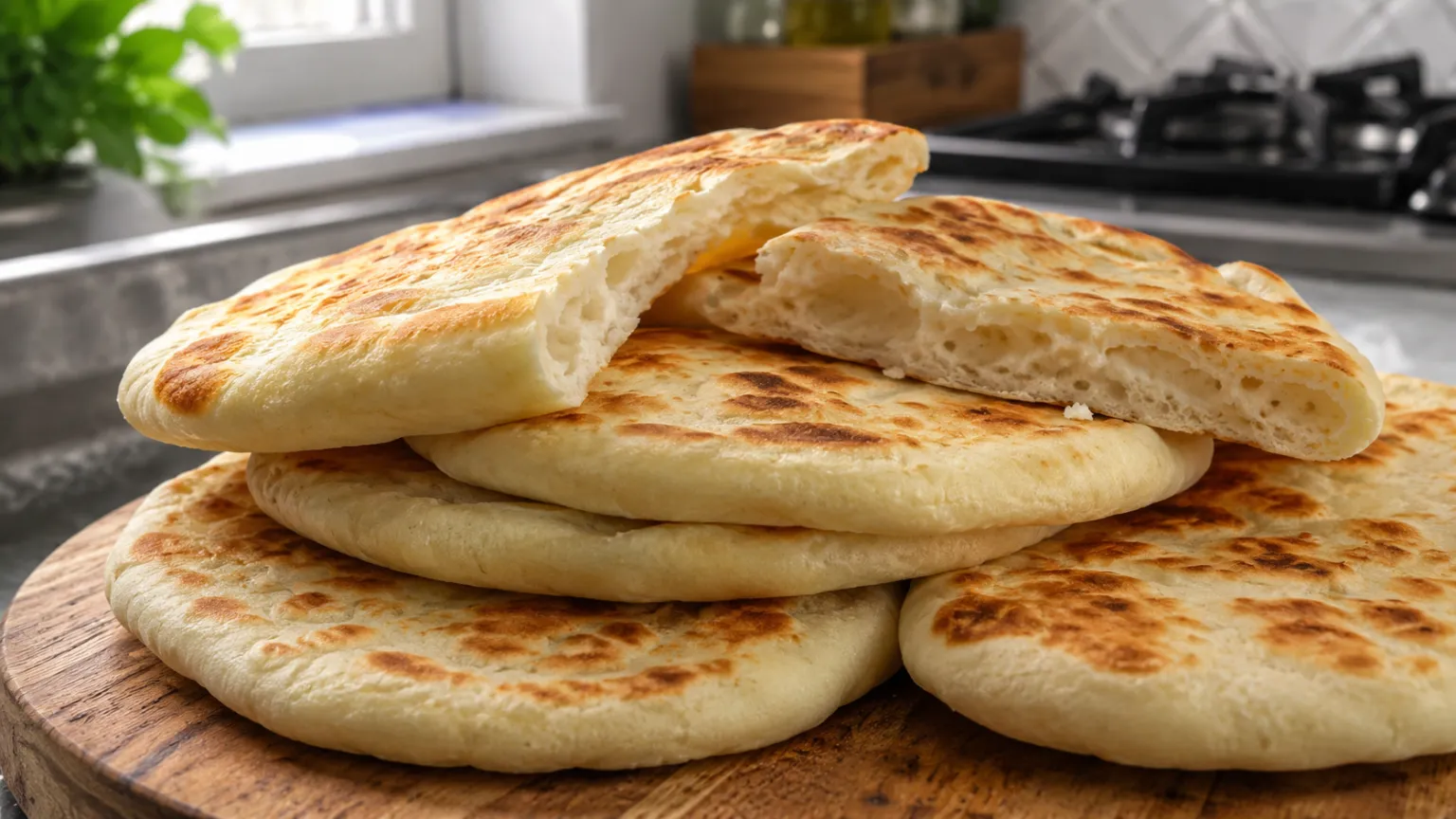 Quick Yogurt Flatbreads (Pan-Fried)