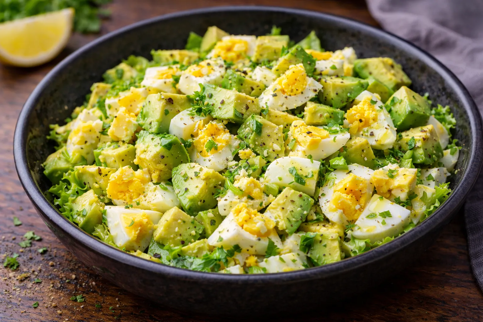 Keto Egg and Avocado Salad