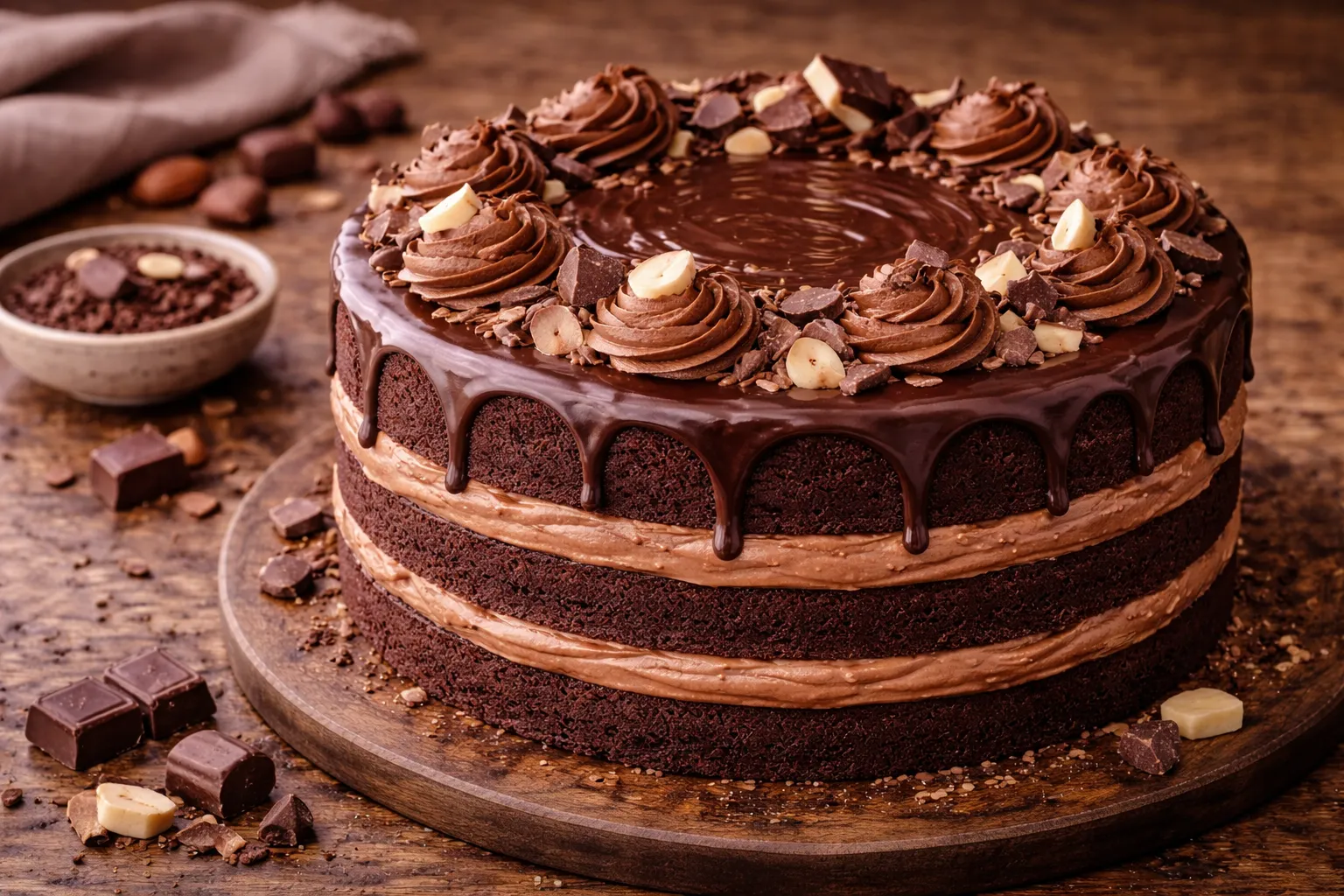 Triple Chocolate Cake